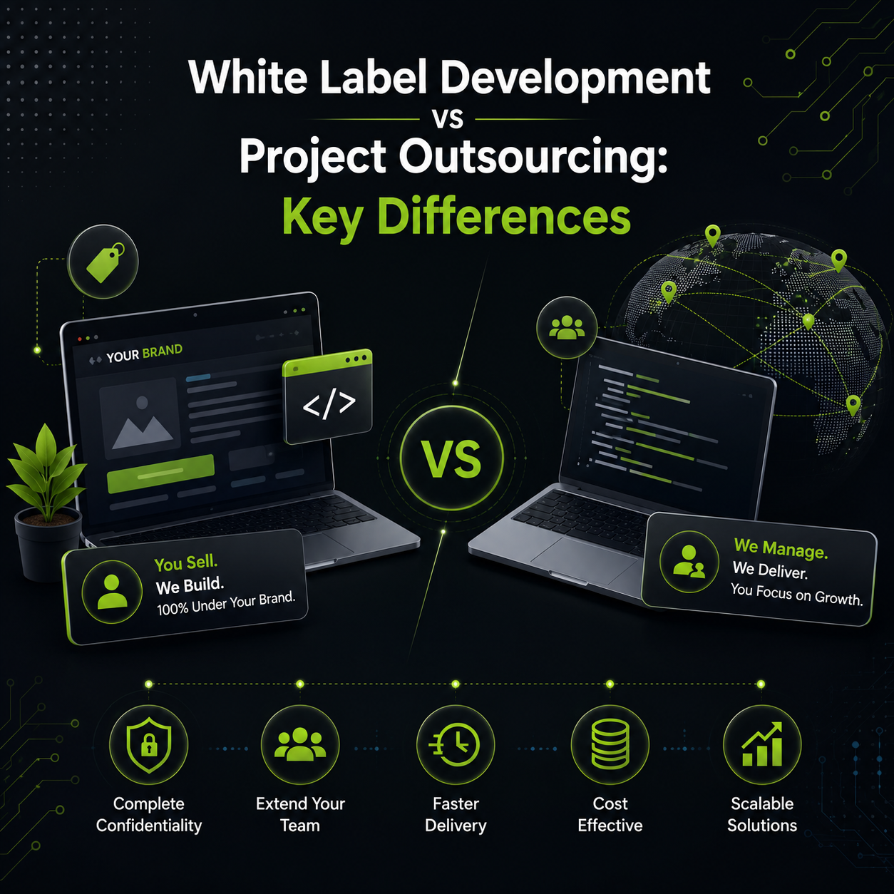 White Label Development vs Project Outsourcing: Key Differences